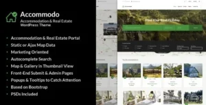 Accommodo – Accommodation Travel WordPress Theme