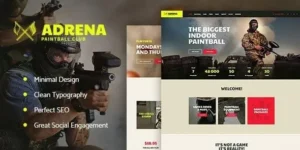 Adrena – Airsoft Club & Paintball WordPress Theme
