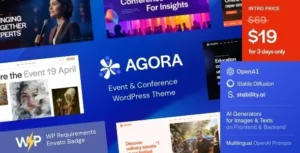 Agora  – Event & Conference WordPress Theme