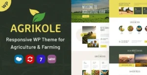 Agrikole  – Responsive WordPress Theme for Agriculture & Farming