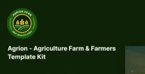 Agrion  – Agriculture Farm & Farmers Template Kit
