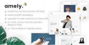 Amely – Clean Modern Shopify Theme
