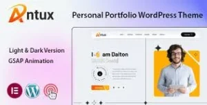 Antux – Personal Portfolio WordPress Theme