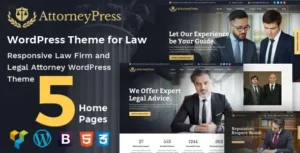 Attorney Press  – Lawyer WordPress Theme