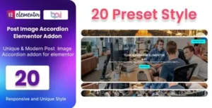 BWD Blog Post Image Accordion Addon For Elementor