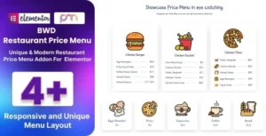 BWD Restaurant Price Menu – Addon For Elementor