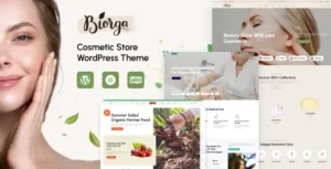 Biorga  – Elementor Beauty Cosmetics Shop WordPress Theme