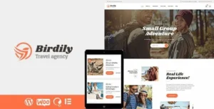 Birdily – Travel Agency & Tour Booking WordPress Theme