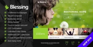 Blessing  – Responsive WordPress Theme for Church Websites