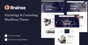 Brainez  – Psychology And Counseling WordPress Theme