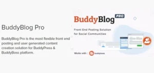 BuddyBlog Pro– WordPress