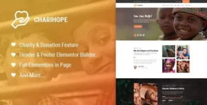 Charihope  – Charity and Donation WordPress Theme