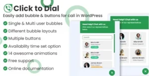 Click to dial – Direct call from website WordPress plugin