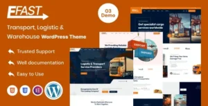 Efast – Transport, Logistic & Warehouse WordPress Theme