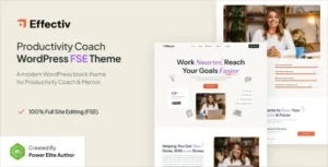 Effectiv – Productivity Coach & Mentor FSE WordPress Theme