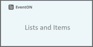 EventOn Lists and Items Addon