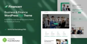 Financerr- Business & Finance FSE WordPress Theme