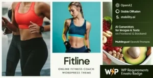 FitLine – Online Fitness Coach WordPress Theme
