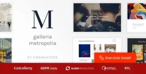 Galleria Metropolia  – Art Museum & Exhibition Gallery Theme