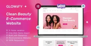 Glowify – Beauty and Cosmetics Shop WordPress Theme