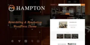Hampton  – Home Design and House Renovation WordPress Theme