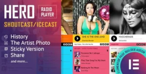 Hero  – Shoutcast and Icecast Radio Player