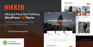 Hikker  – Hiking & Mountain Trekking FSE WordPress Theme