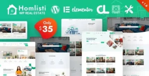 Homlisti  – Real Estate WordPress Theme + RTL