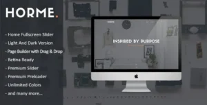 Horme  – Clean One Page WordPress Theme