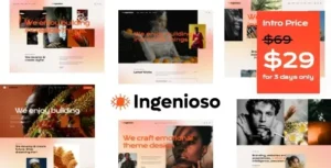 Ingenioso  – Creative WordPress Theme