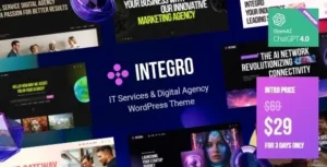 Integro  – IT Services & Digital Agency WordPress Theme