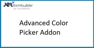 JetFormBuilder Advanced Color Picker