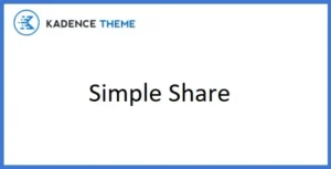Kadence Simple Share