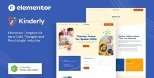 Kinderly  – Child Therapist & Psychologist FSE WordPress Theme