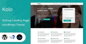 Kolo Startup Landing Page WordPress Theme