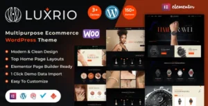 Luxrio – eCommerce Jewellery & Fashion WordPress Theme
