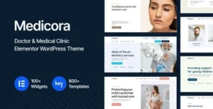Medicora  – Doctor & Medical Clinic Elementor WordPress Theme