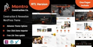 Montro  – Construction WordPress Theme RTL Ready