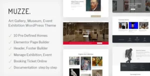 Muzze- Museum Art Gallery Exhibition WordPress Theme
