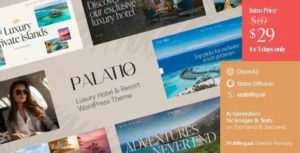 Palatio – Luxury Hotel & Resort WordPress Theme