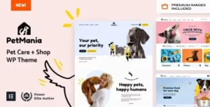 PetMania – Pet Care Shop WordPress Theme