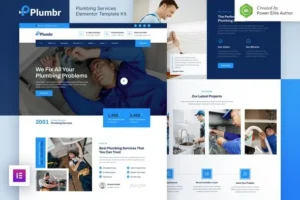 Plumbr  – Plumbing Services Elementor Template Kit
