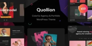 Quollion – Colorful Agency & Portfolio WordPress Theme