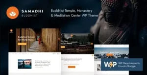 Samadhi  – Oriental Buddhist Temple WordPress Theme