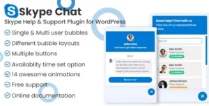 Skype Chat Support Pro  WordPress Plugin