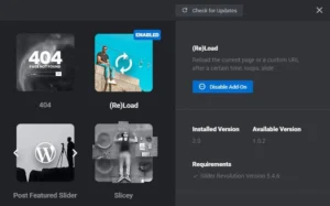 Slider Revolution Reload Add-On