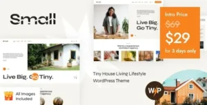 Small – Tiny House Living Lifestyle WordPress Theme