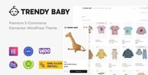 Trendy Baby Children and Kids Store WordPress Theme