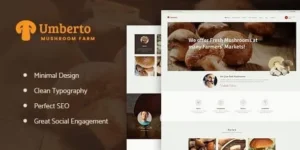 Umberto – Mushroom Farm & Organic Products Store WordPress Theme