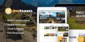 UniTravel – Travel Agency & Tourism Bureau WordPress Theme